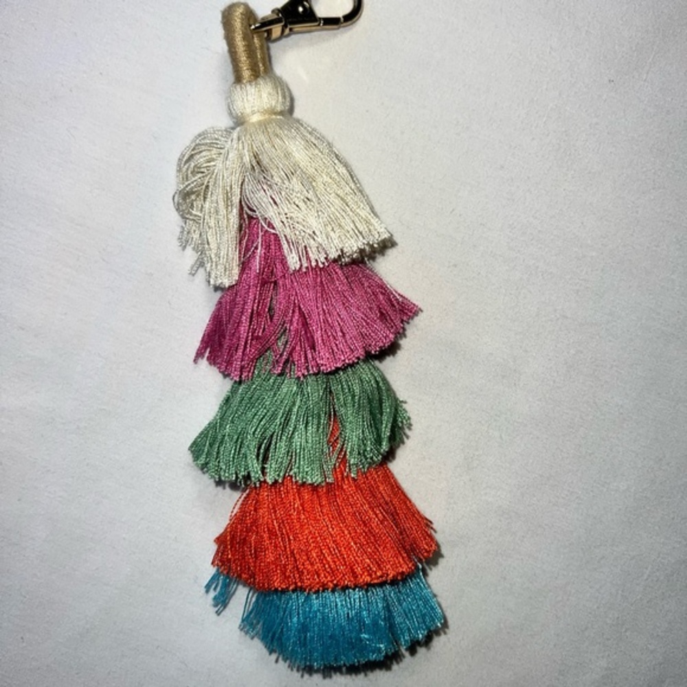 Alter'd State Multi Colored Five PomPom Key Chain.